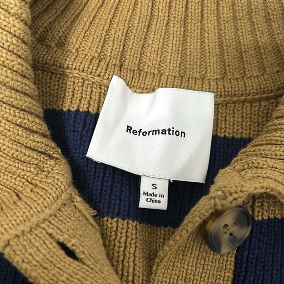Reformation Brooklyn Cotton Polo Sweater - Picture 5 of 6